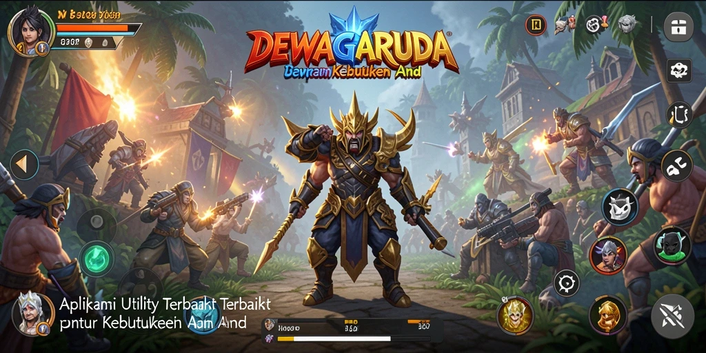 Tampilan antarmuka DEWAGARUDA yang sederhana dan fungsional.