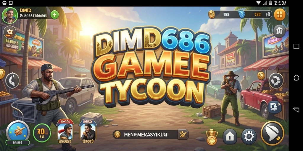 Screenshot DMD686 menampilkan pengalaman gameplay Tycoon yang mendebarkan.