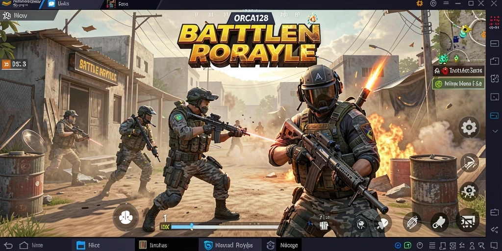 Gameplay Battle Royale yang mendebarkan di ORCA128, tunjukkan kemampuanmu!