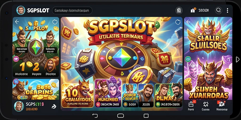 Tampilan antarmuka SGPSLOT yang intuitif dan memudahkan penggunaan.