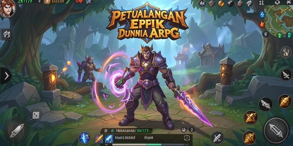 Tampilan gameplay ZK1177 yang menakjubkan dengan aksi ARPG yang seru.